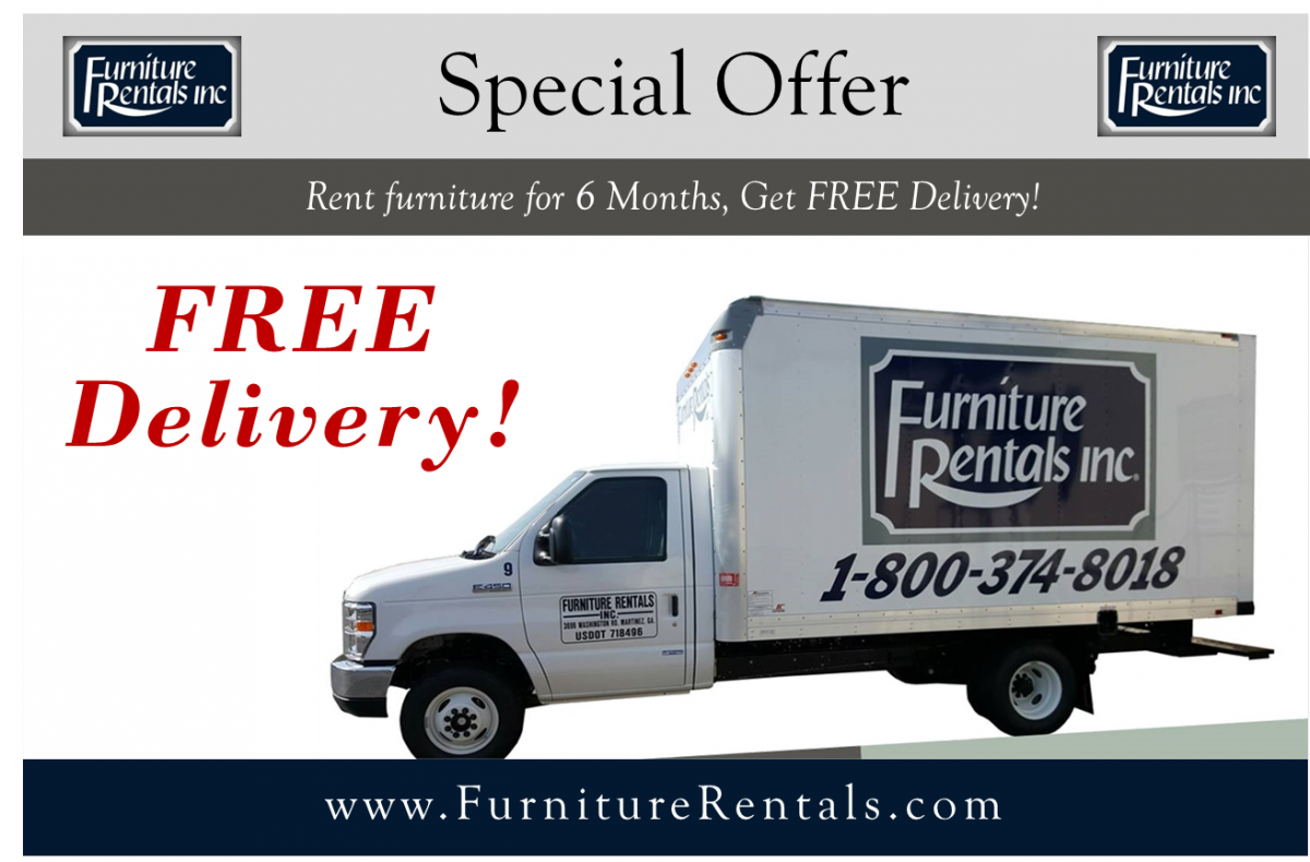 Free Delivery December 2016 Special Offer Furniture Rentals, Inc.